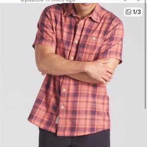 Grayers Pink and Purple Plaid Button Down Shirt classic plaids 100% cotton